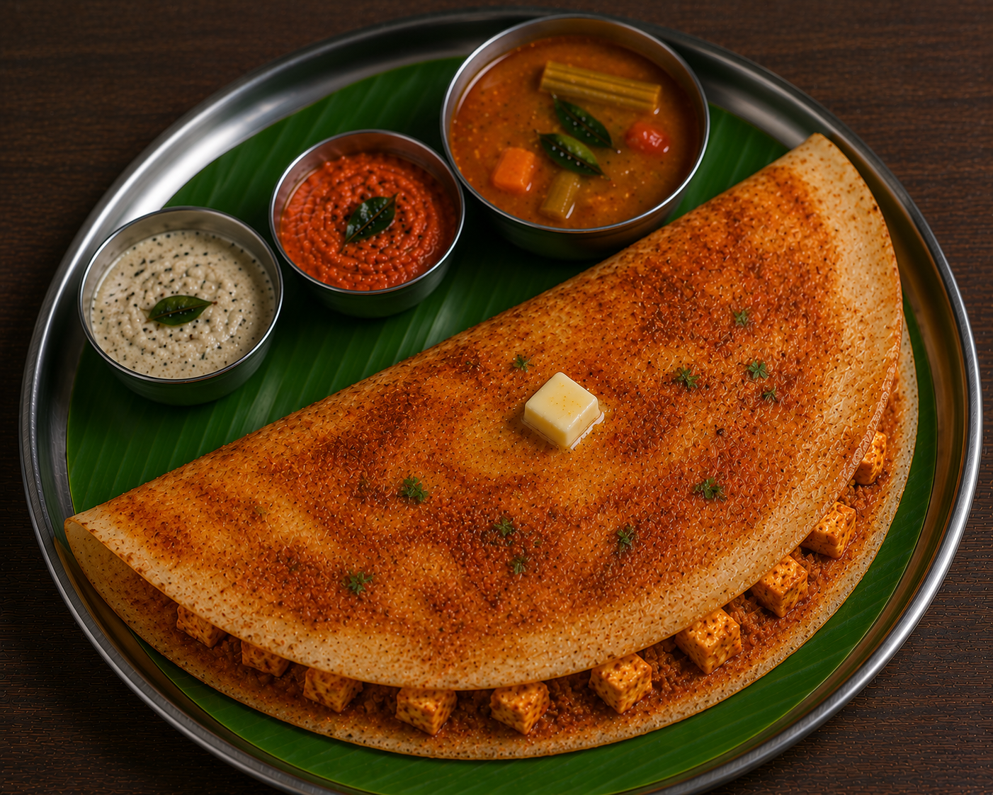 Ghee Karam Paneer Dosa